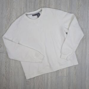 Vintage SB Active St. John's Bay Men's Large White Pullover Sweater Crewneck